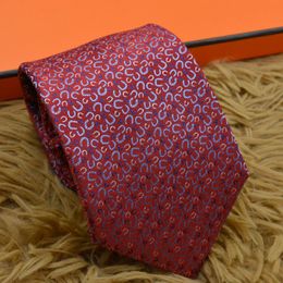 Mens Ties Brand Man Fashion letter Neckties Slim Necktie Classic Business Wedding party banquet Casual red Tie For Men
