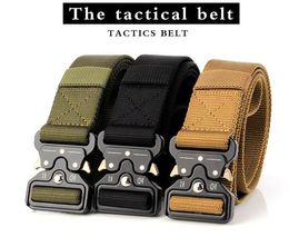 Army Belt Outdoor Practicality Military Equipment Outside Safety Training Belt Nylon