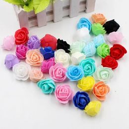3cm Mini Rose Cloth Artificial Flower DIY Rose Flower Head For Wedding Party Home Room Decoration LX9226