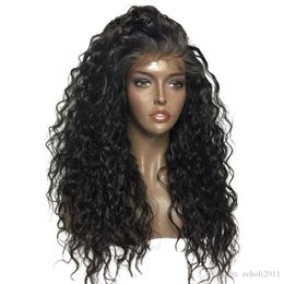 Brazilian Deep Wave Curly Lace Front Human Hair Wig Pre Plucked 360 Lace Frontal Wigs 150 Density hd transparent with baby hairs natural hairline 13x4