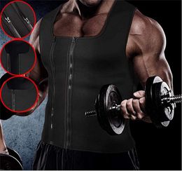 Factory Wholesale Men's Fitness Gym Neoprene Vest Sweat Shirt Body Shaper Waist Trainer Abdomen Fat Burning Shaperwears Bodyshapers