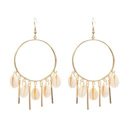 idealway 3 Colours Trendy Simple Style Shell Drop Earring For Women Jewellery Design