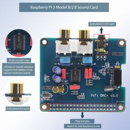 Freeshipping DAC+ Acrylic Case + PCM5122 I2S 32bit HIFI PiFi DIGI DAC+ IGI Digital Audio Sound Card Kit for Raspberry PI 3 Model B / 2B /B+