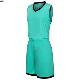 2019 New Blank Basketball jerseys printed logo Mens size S-XXL cheap price fast shipping good quality Teal Green T002nQ
