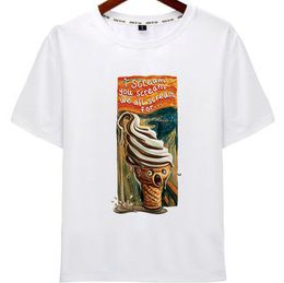 WE WANT ICE CREAM T Shirt TASTE THE PLEASURE DELICIUOS RECIPE S-3XL