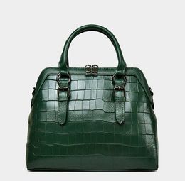 Designer-New fashionable crocodile pattern leather cowhide lady shell handbag with shoulder slanting