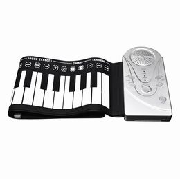 49 Keys Multifunction Digital Piano Portable Flexible Silicone Electronic Roll Up soft Keyboard Children Toys Built-in Speaker