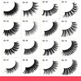 36 models 3D false eyelashes thick exaggerated fake eye lashes high imitation mink eyelash makeup tools free ship 100