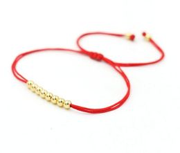 Free ship 20pcs Lucky Red Black Rope Strings Beads Charms Thread Braid Bracelets For Men Women Lucky Pulseras Lovers Gifts