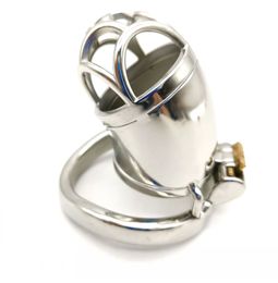 Stainless Steel Male Chastity device Adult Cock Cage With arc-shaped Cocks Ring BDSM Sex Toy Bondage Men elt 22C