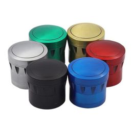 Colourful Zinc Alloy Herb Grind Spice Miller Grinder Crusher Grinding Chopped Portable Design For Cigarette Tobacco Smoking Hot Cake