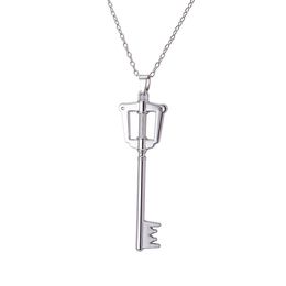 Kingdom Hearts Sora Key Necklaces Silver Pendants Women Men Chritsmas Gift Fashion Jewellery DROP SHIP