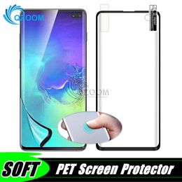 Full Coverage Cover 3D Curved Screen Protector PET Soft Guard Flim For Samsung Galaxy S20 Ultra S10 E 5G S9 S8 S7 Edge Note 10 Plus 9 8