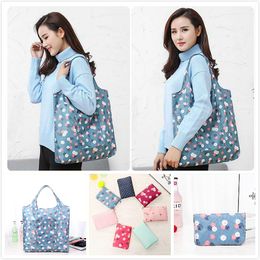 Durable Foldable Shopping Bags Waterproof Reusable Home Storage Bag Eco Friendly Shopping Bag Tote Bags Colourful Grocery bag