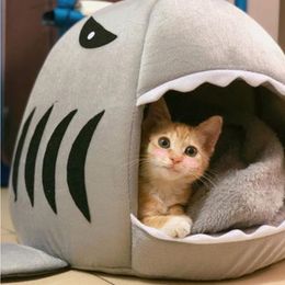 Dog House Shark for Large Dogs Tent High Quality Cotton Small Dog Cat Bed Puppy House Pet Product