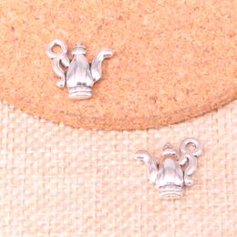 92pcs Charms double sided fancy teapot 14*15mm Antique Making pendant fit,Vintage Tibetan Silver,DIY Handmade Jewelry