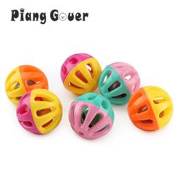 20Pcs Plastic Pet Toy Small Bell Balls Cat Toy Hollow Out Cat Ball Toys For Kitten