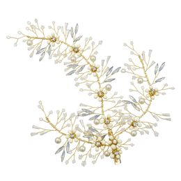 Flower Style Handmade Side Hair Clips Headpiece with Copper Wire Bridal Wedding Hair Jewellery for women