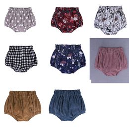 INS Baby lattice Floral Dot Shorts Toddler PP Pants Boys girls Bread Pants Girls Summer Bloomers Infant Briefs Diaper Cover Underpants dc45