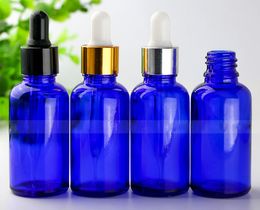 30Ml Glass Essential Oil Blue Dropper Bottles For Cosmetics
