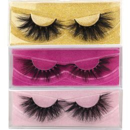 25mm 3D Vizon Kirpikler 100% Gerçek Vizon Saç Lashes Bireysel Kirpik Uzantıları Özel Logo Özel Yanlış Kirpik Paketleme Kutusu Özel Logo