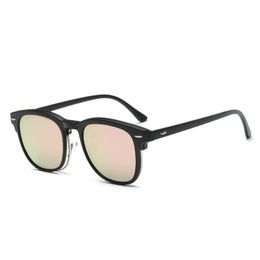 Wholesale-KESMALL New TR90 Glasses Frame Magnetic Clip On Sunglasses Women Frames Men Fashion Clips On Sun Glasses XN93T