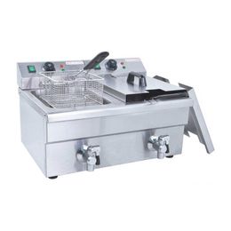 HOT SELLING Fryer Stainless steel Machine 6LFE-2 Double Cylinder Double Sieve Fryer Fried Chicken/French Fryer