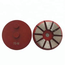 KD-T70 9 Pieces 3 Inch D80mm Ten Segments Diamond Grinding Wheel with Double Pins Diamond Polishing Disc for Concrete and Terrazzo Floor