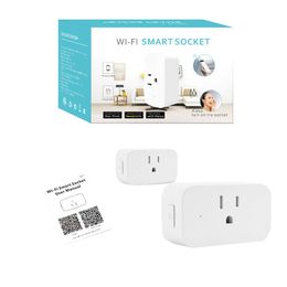 Smart Wifi Sockets Wireless Switch Round US Plugs APP Remote Control Socket Outlet Timing Switch for Android IOS Home Automation