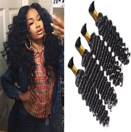 Braiding Hair Bulk Deep Wave Curly Hair No Weft Brazilian Crochet Braids