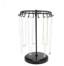 Fashion 15*33*18cm Rotary Jewelry Female Mannequin Display Stand Holder Earring Iron Frame Necklace Holder Accessories Base Storage Dro 1pc C173