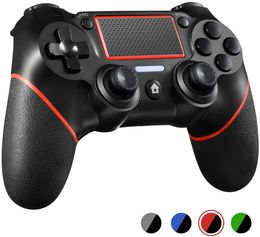 PS4 Controller Wireless Gamepad for Playstation 4/Pro/Slim/PC and Laptop with Motion Motors and Audio Function,Mini LED Indicator,USB Cable