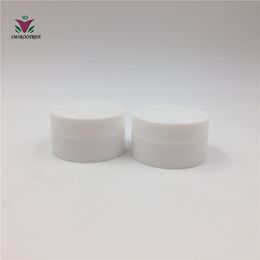 100pcs 3g 5g 10g White Plastic Bottle Empty Cosmetic Container Eye Shadow Make up Face Cream Jar