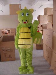 2019 Hot sale Green dragon adult size mascot costume suit fancy dress