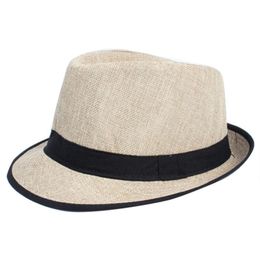 Wholesale- Men Women Unisex Summer Beach Top Hat Sun Jazz Gangster Cap Factory price expert design Quality Latest Style Original Status