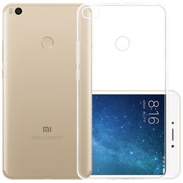 Slim Soft TPU Transparent Cover Case for Xiaomi Mi Max 2