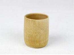 Handmade Natural Bamboo Tea Cup Japanese Style Beer Milk Cups With Handle Green Eco-friendly Travel Crafts SN3028