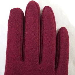 Fashion-Elegant Womens Gloves Screen Winter Warm Bow Soft Wrist Gloves Mittens Cashmere Full Finger guantes mujer handschoenen