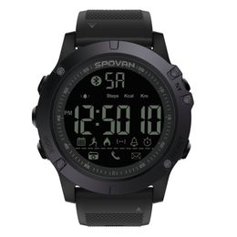 Spovan Digital Watch Men's Waterproof Sport Clock Men Barometer Pedometer Calories Stopwatch Wrist Watch Relogio Masculino Y19062004