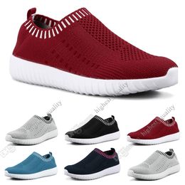 Best selling large size women's shoes flying women sneakers one foot breathable lightweight casual sports shoes running shoes Twenty