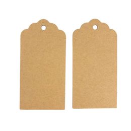 Étiquettes cadeaux en papier kraft Simple étiquette de prix vierge bricolage Etiquettes vintage