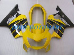 Injection Customized Fairing set for HONDA CBR600F4 99 00 CBR600 F4 1999 2000 CBR 600 F4 600F4 CBR600 black yellow Fairings body kit HP43