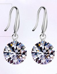 cute Crystals birthstone Mini Piercing Earrings Fashion Stud Earrings Party Jewelry