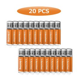 Orange Bulk 20pcs 512MB USB Flash Drive Flash Pen Drive Rectangle High Speed Thumb Memory Stick Storage for Computer Laptop Tablet Macbook