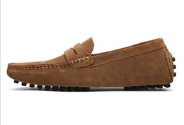 Sapatos de couro com venda de venda quente camurça de camurça Big Size Sapatos oficiais gentis homens viagens calçam sapatos de conforto casual para homens zy801