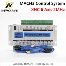 XHC MK4 Mach3 Breakout Board 6 Axis USB Motion Control Card 2MHz Support Windows 7,10 Newcarve