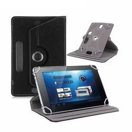 7" 8" 9" 10" Universal Leather Case 360 Degree Rotate Protective Stand Cover For Universal Android Tablet PC Fold Flip Cases Built-in Card Buckle inch