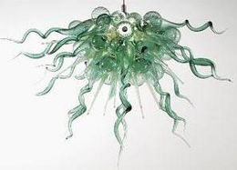 Modern Lamps Type Stained Chandeliers LED Light Source Hand Blown Murano Glass Material Dining Living Room Lighting