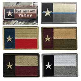 Don'T Mess With Texas Tx State Flag Usa Army Morale Tactical Forest Patch Embroidered Patches Tactical Badges