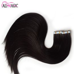 Nastro di estensioni dei capelli 40Pcs / Set 28 '' Nastro In estensioni dei capelli umani economico aplique de cabelo humano